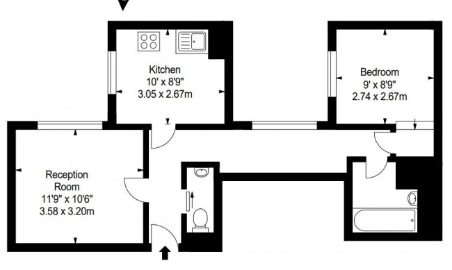 Floorplan for Garden House, - Kensington Gardens Square, London