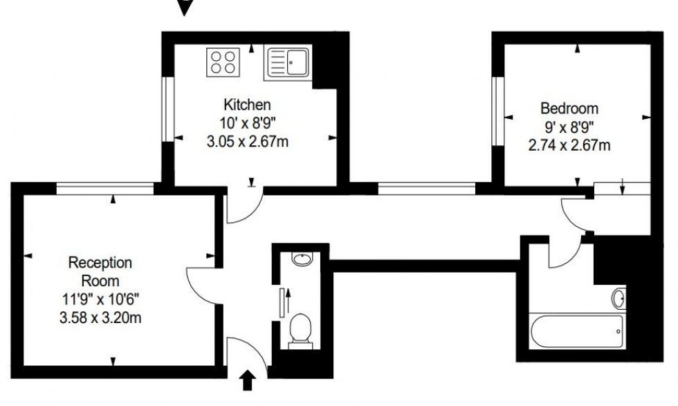 Floorplan for Garden House, - Kensington Gardens Square, London