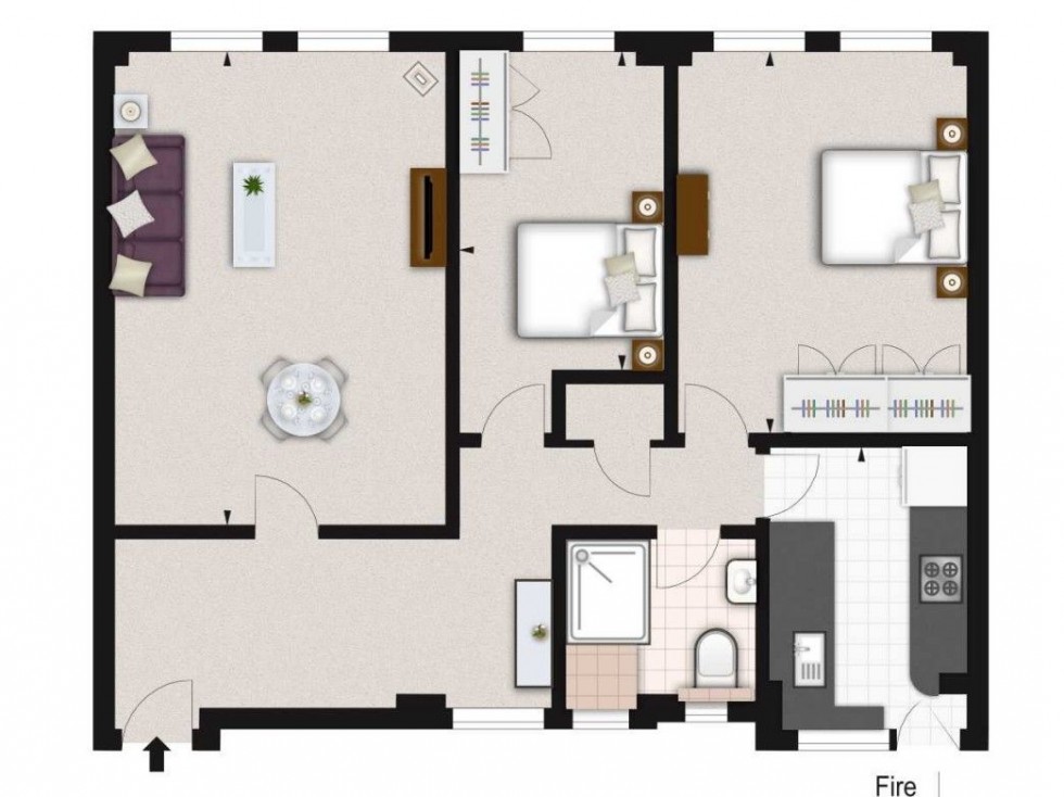 Floorplan for Pelham Court,  Fulham Road, London