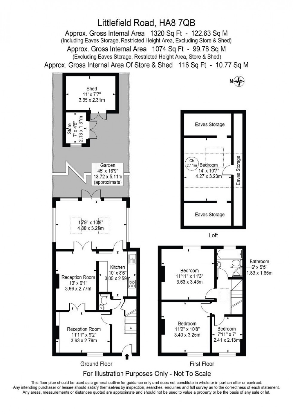 Floorplan for Littlefield Road, Edgware